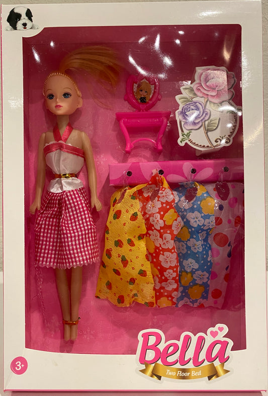 Title: Bella Doll with Four Dresses